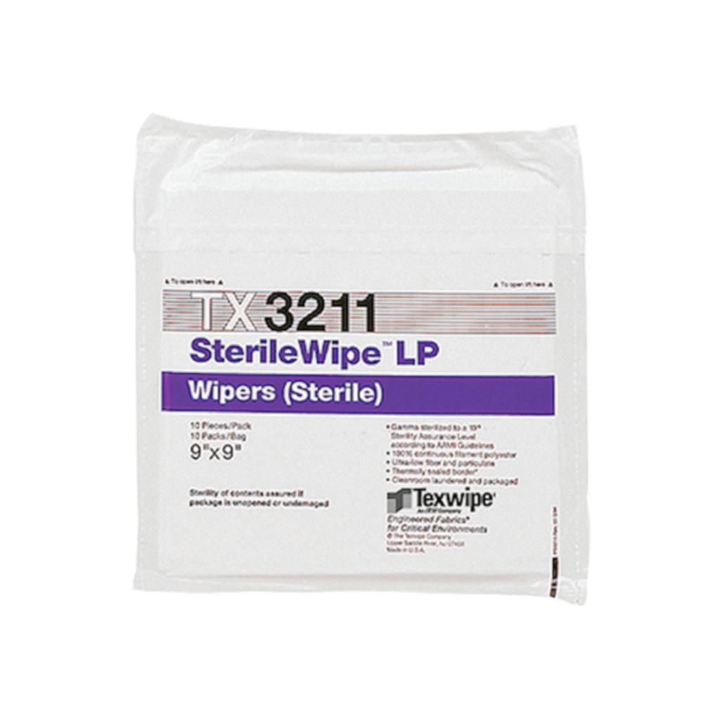 SterileWipe LP 9" x 9" (23 cm x 23 cm)  polyester knit wipers 5/case