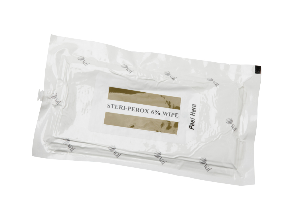 STERI-PEROX 6% Wipe , Saturated with Hydrogen Peroxide, 6% Concentration, 12x12, 20/PK 200/CS