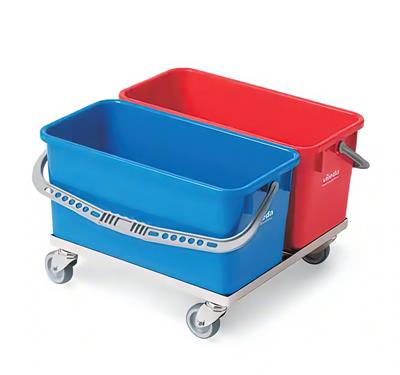 Double Bucket Chassis with Two 6 Gallon Buckets, 22 x 24 x 14 in