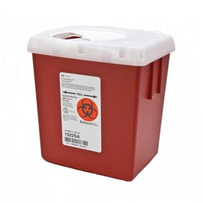 SharpSafety™ Sharps Container Phlebotomy, Red, 2.2 Quart, 60/CS