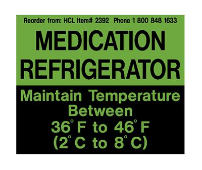 Medication Refrigerator Magnet, 3.5" x 3", 1/EA