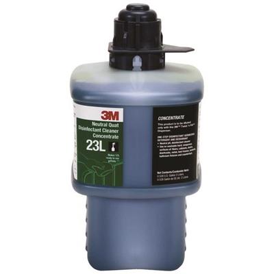 3M 2 Ltr Twist 'n Fill Neutral Quat Disinfectant Cleaner 23L Concentrate Gray Cap, 6/CS