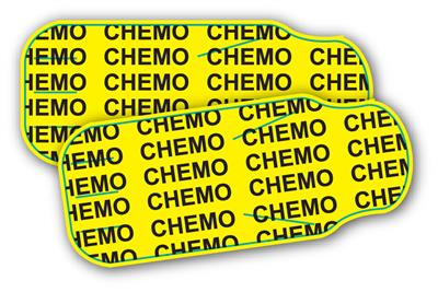 SecureSeal IV Seals, Series 30, Chemo Seal for Hospira and other Large Port Bags, Yellow, 1000/EA