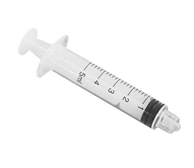 5mL Luer-Lock Syringe Only, Sterile, Single Use, 500/CS