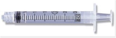 3mL Luer-Lock Syringe Only, Sterile, Single Use, 800/CS