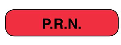 P.R.N. Label 1-9/16" x 3/8" 1000/box