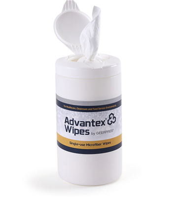 Wipe Roll Canister W/lid (only) 6 pack; For Advantex 6"x8" or 10"x12" Microfiber Roll Wipes