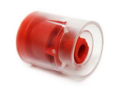  Clear Sleeve w/ Red Insert Tamper Evident Caps For IV Syringes