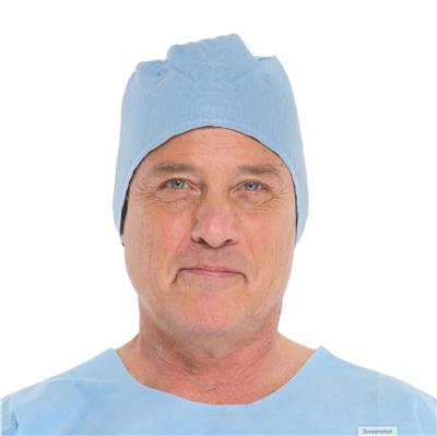 Surgeon Cap One Size Fits Most Blue Ties 100/box