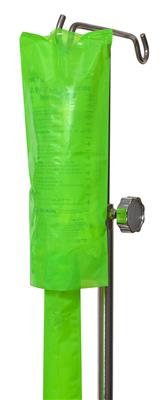 Slit-Top Green UVLI Bag for 4-liter IV Bags (4000ml) 12" x 18", 250/CS