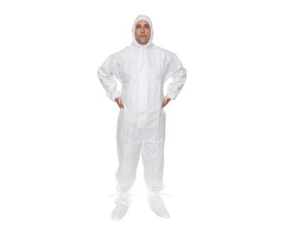 GammaGuard® CE, Sterile Coverall, with Attached Hood & Boot, Tunnelized Elastic Wrists, 4XL, 25/CS