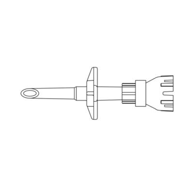 Non-Vented Dispensing Pin with SAFSITE® Valve with Luer slip connector, 50/CS