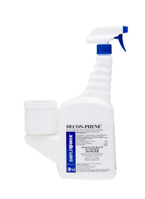 DECON-PHENE Plus SimpleMix 1:128, 16 oz Trigger Sterile, 12/CS