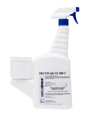 DECON-QUAT 200C SimpleMix 16 oz. Trigger Spray, Quaternary, Sterile,12/CS