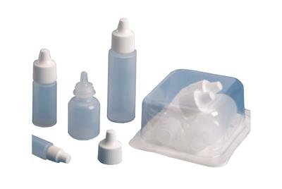 Mini Dropper Bottles 3ml / 3cc Natural Clear 10 Set of Ten LDPE 