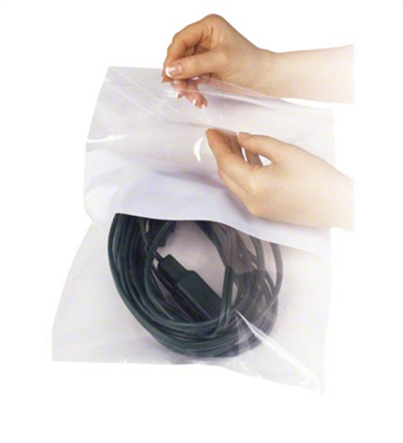 Clear Line Single Track Seal Top Bag with Write-On Block, 5"x8", 1000/CS