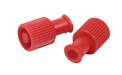 Multi-Function Male/Female Luer Lock Sterile Cap - Red 100/BX