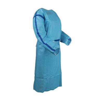 ISO Sterile Chemo Gown USP 800 Compliant, Level 3 impervious, Blue - Medium, 1 Sterile Gown/Bag, 50 