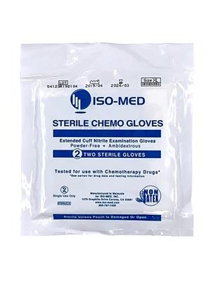 Sterile Chemo 12" Extended Cuff, Powder-Free Nitrile Synthetic Glove - XLarge, 200 Pair/CS 50 Pair/E