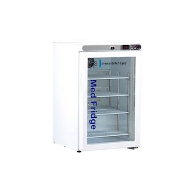 ABS Premier Pharmacy/Vaccine Undercounter Refrigerator, Freestanding, Glass Door, 2.5 Cu. Ft.