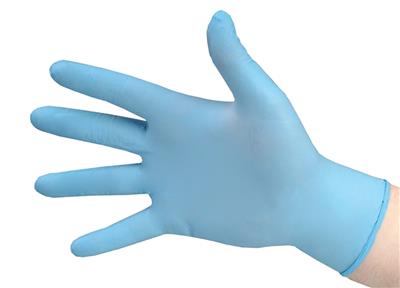 Blue Nitrile Medical Examination Glove - Medium 100/box