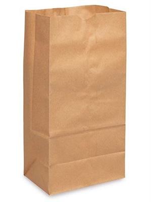 Paper Grocery Bags - 6 1⁄8 x 4 x 12 3⁄8", #8 500/EA