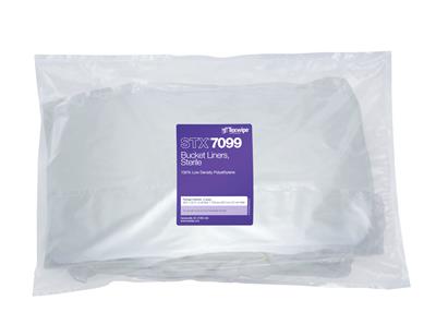 Sterile Bucket Liners 29.5" x 35.5" 4 mil thick, 2 liners/bag, 25 bags/case, 50 liners total