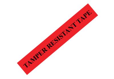 TampAlert Labels - Tamper Resistant Tape Strip Labels 1/2" x 7-1/8" 100 labels