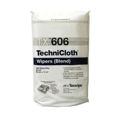 TechniCloth 6" x 6" (15 cm x 15 cm) nonwoven, cellulose/polyester-blend wipers