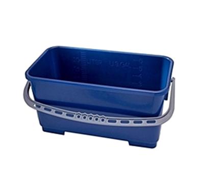 AlphaMopTM Polypropylene Rectangular Bucket - BLUE 6 gallon (22 liter) 1 Bucket/case