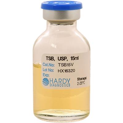TSB, USP, 15mL HDx, 20ml vial 10/pk