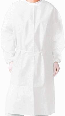 Disposable Isolation Gown AAMI PB 70 Level 2, 35 GSM PP+PE Universal Size, White