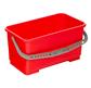 Bucket, 6 Gallon, Red, Autoclavable (castors sold separately) 10/CS