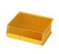 1420 Super Tough Bin w/Amber Lid, 16½"W x 7"H x 14¾"D, Yellow, 1/EA