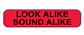 Look Alike Sound Alike Labels, 1000/EA