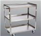 Stainless Steel Utility Cart, 3-Shelf