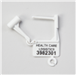 Padlock Seals, Consecutively Numbered, White, 100/EA