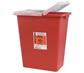 SharpSafety™ Sharps Container, Hinged Lid, Red, 18 Gallon, 1/EA, 5/CS