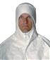  Tyvek, IsoClean, Cleanroom Hood, 17-1/2" Length, White, Size: Universal, Packed Individually, Clean