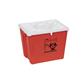 PG-II Flat Sharps Container with Port Lid, Red, 8 gal., 1/EA 9/CS