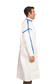 Sterile Clean Room Gown, Chemo Tested, 52gsm=/-3gsm Breathable PE/PP, Level 3 impervious, stand up c