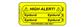 Line Tracing Label - Epidural, Black Text on Yellow Background, 1000/Labels/roll