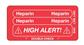 Line Tracing Label - Heparin, White Text on Red Background 1000 Labels/Roll